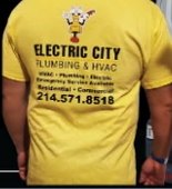 Custom Electric City work T-shirt